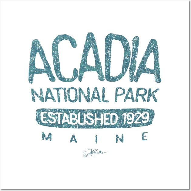 Acadia National Park, Est. 1929, Maine Wall Art by jcombs